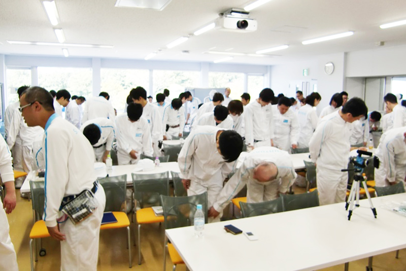 企業向け肩こり、O脚改善講習